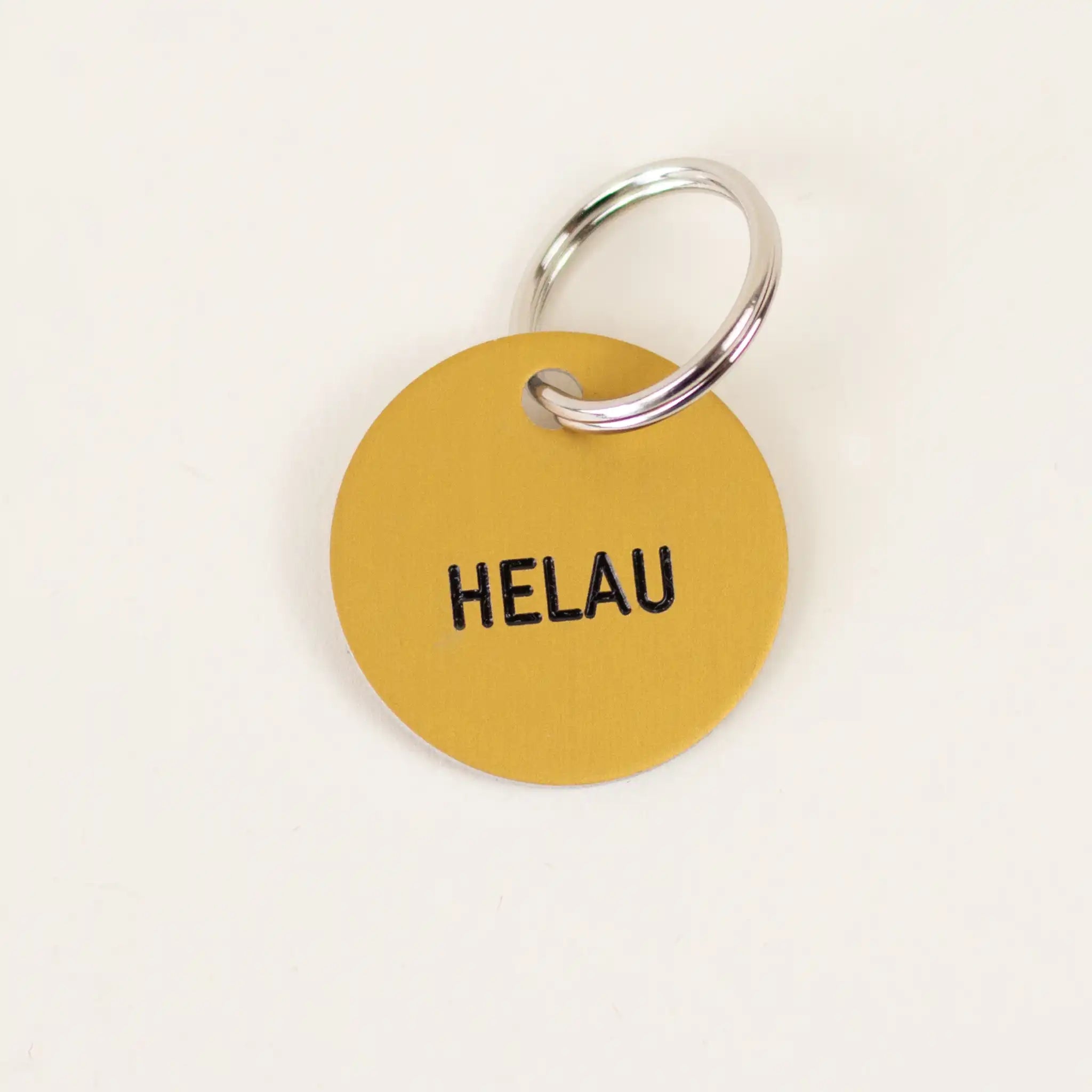 Schlüsselanhänger 'Helau' gold Familie von Quast