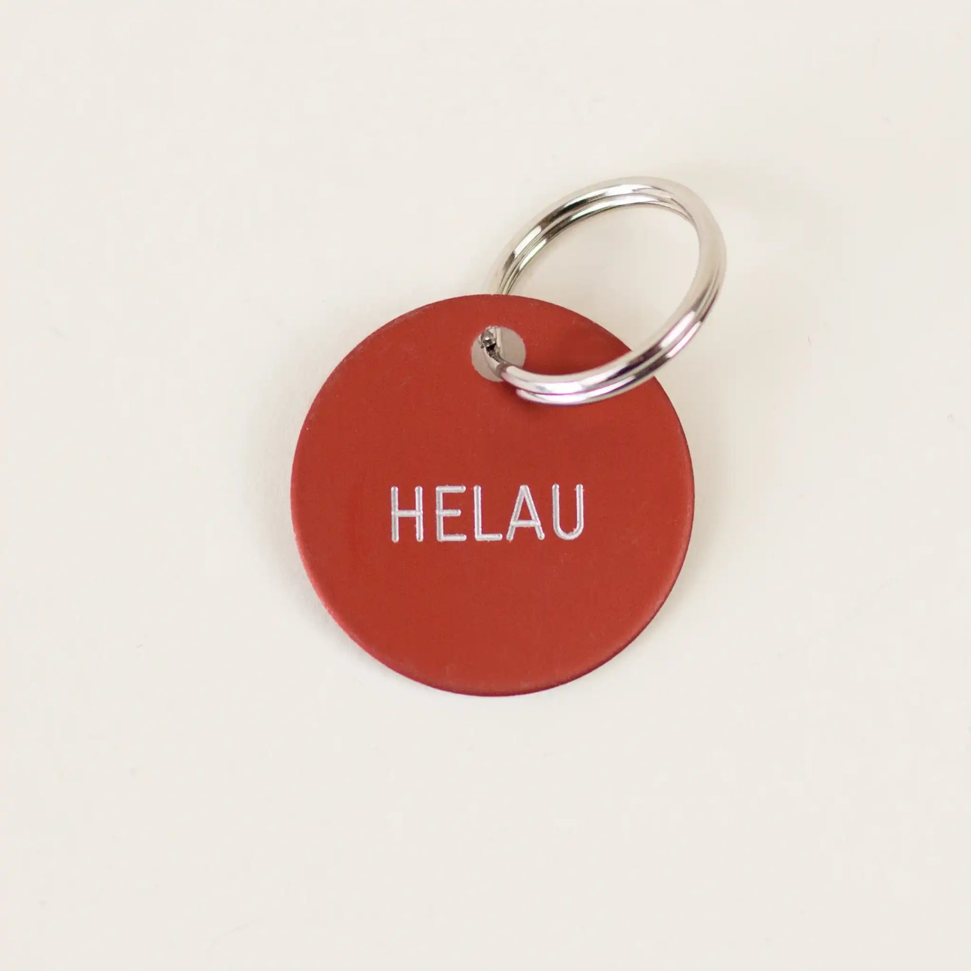 Schlüsselanhänger 'Helau' rot Familie von Quast
