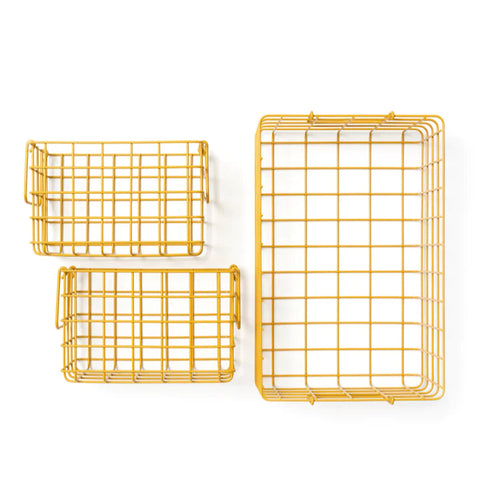 Metallkorb 'The Basket' – mustard