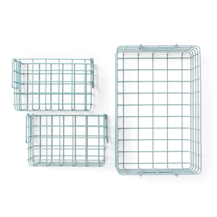 Metallkorb 'The Basket' – ocean mustard