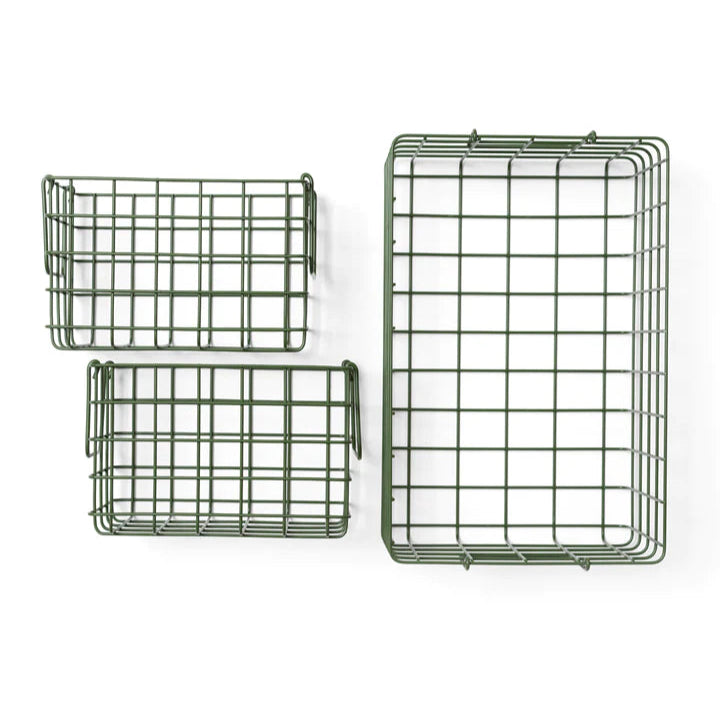 Metallkorb 'The Basket' – olive mustard