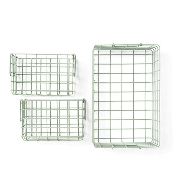 Metallkorb 'The Basket' – sage mustard