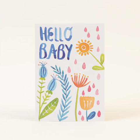 Postkarte Geburt 'Hello Baby'