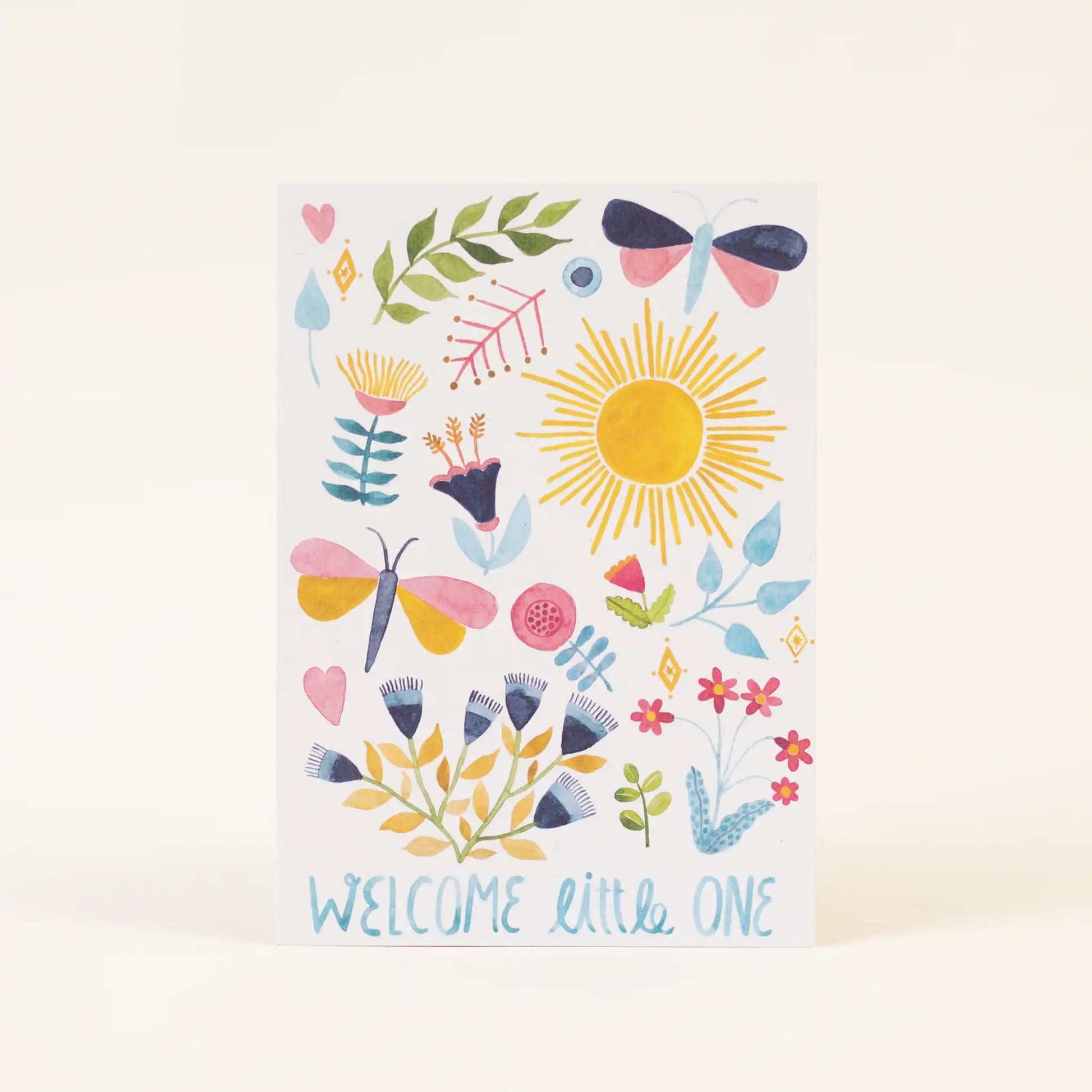 Postkarte 'Welcome little one' Frau Ottilie