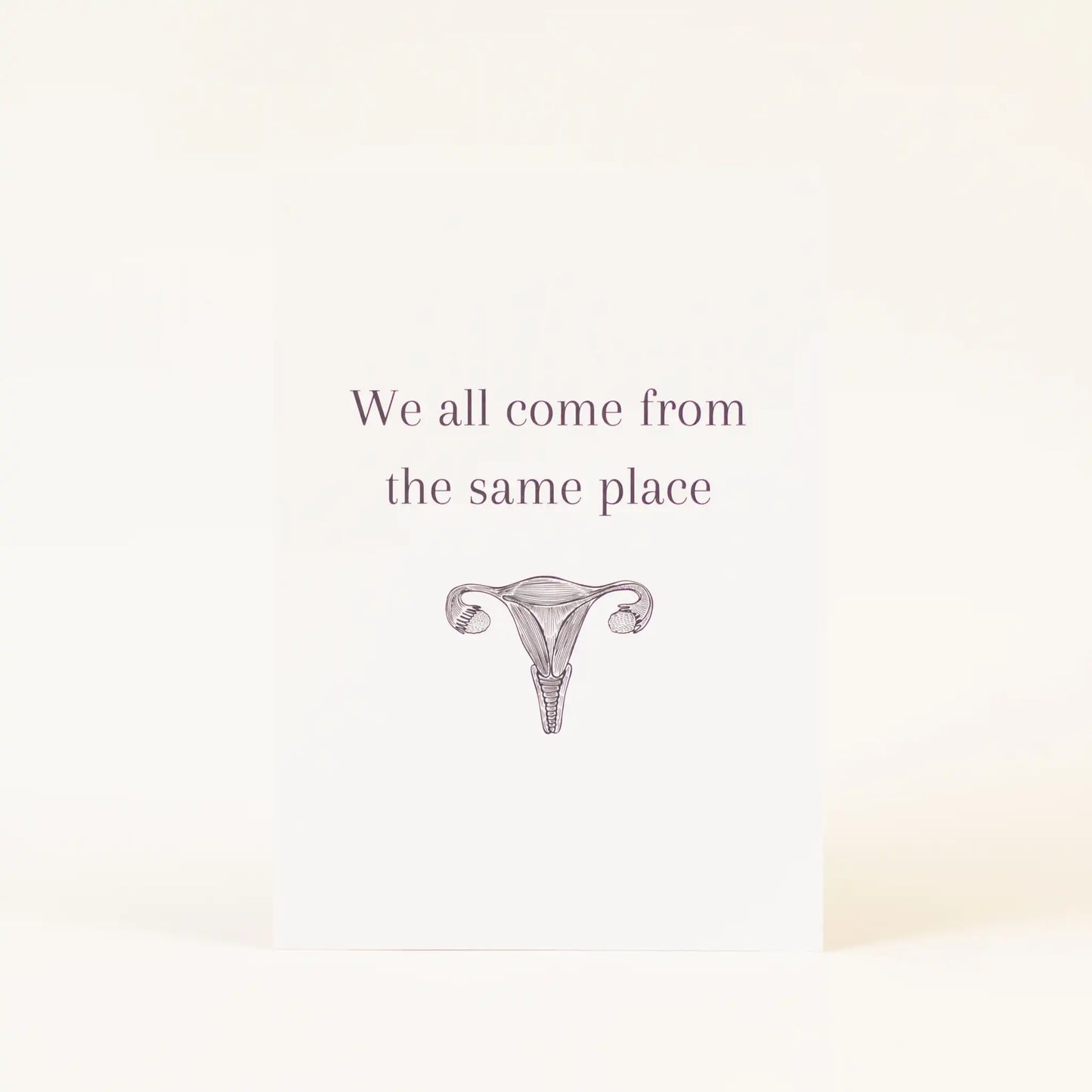 Postkarte 'We all come from the same place' Jumi