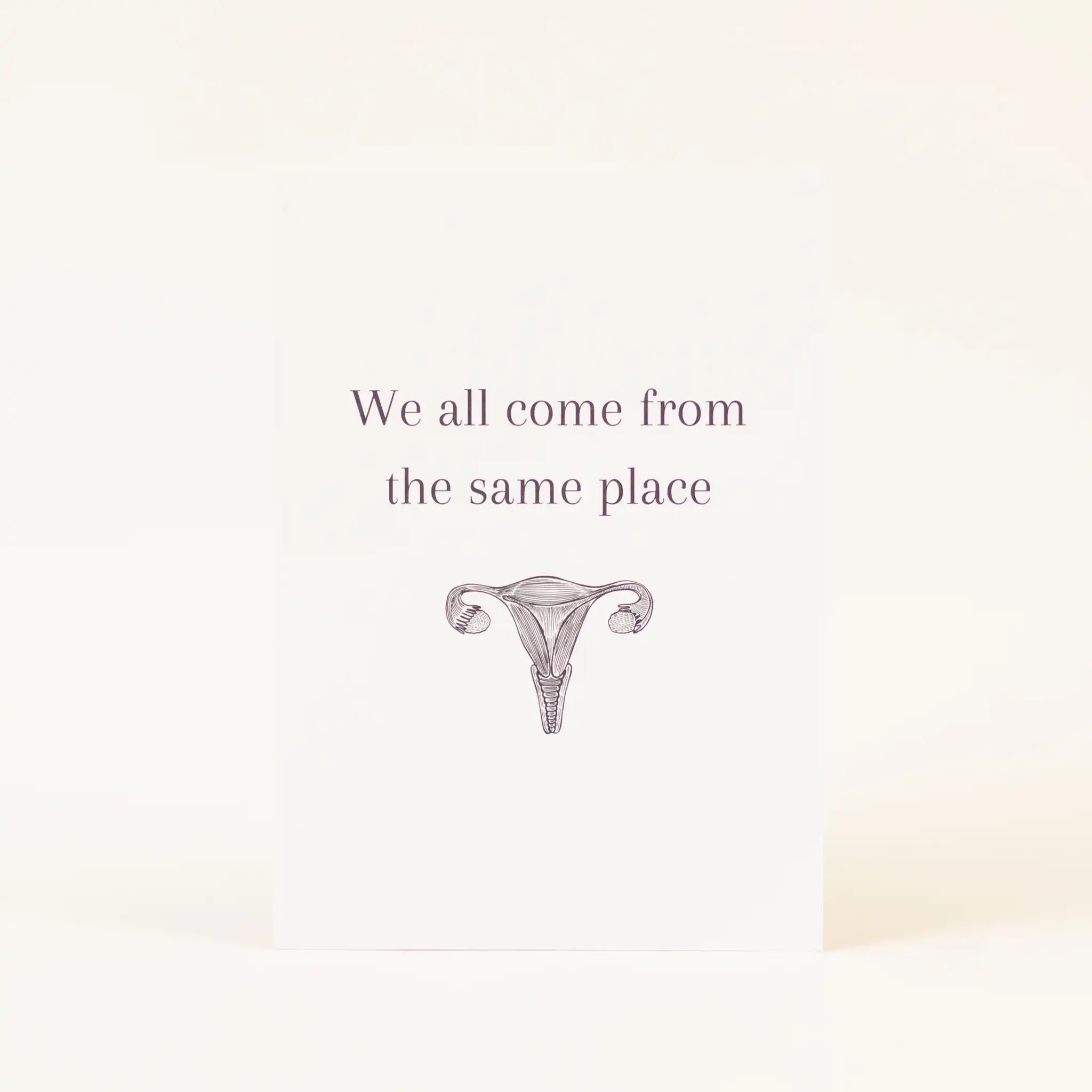 Postkarte 'We all come from the same place' Jumi