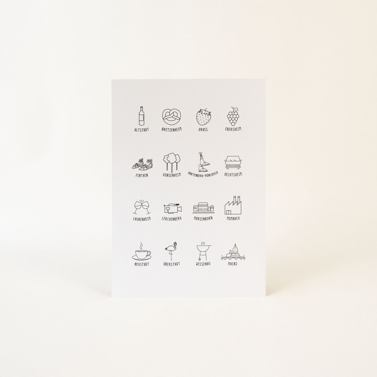 Print DIN A4 'Stadtteile' Charles