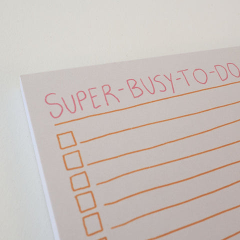 Notizblock 'Super Busy To Do List'
