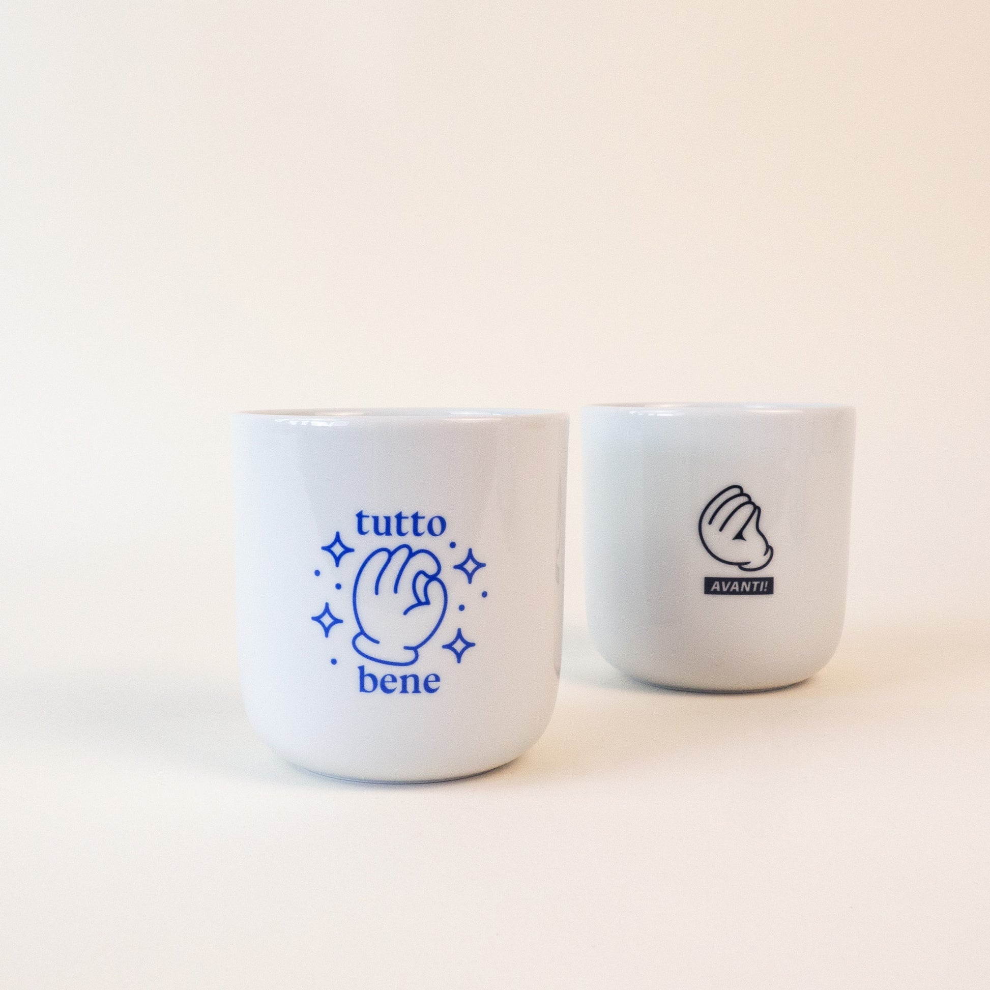 Porzellanbecher 'Tutto Bene' Viel Spass Studio
