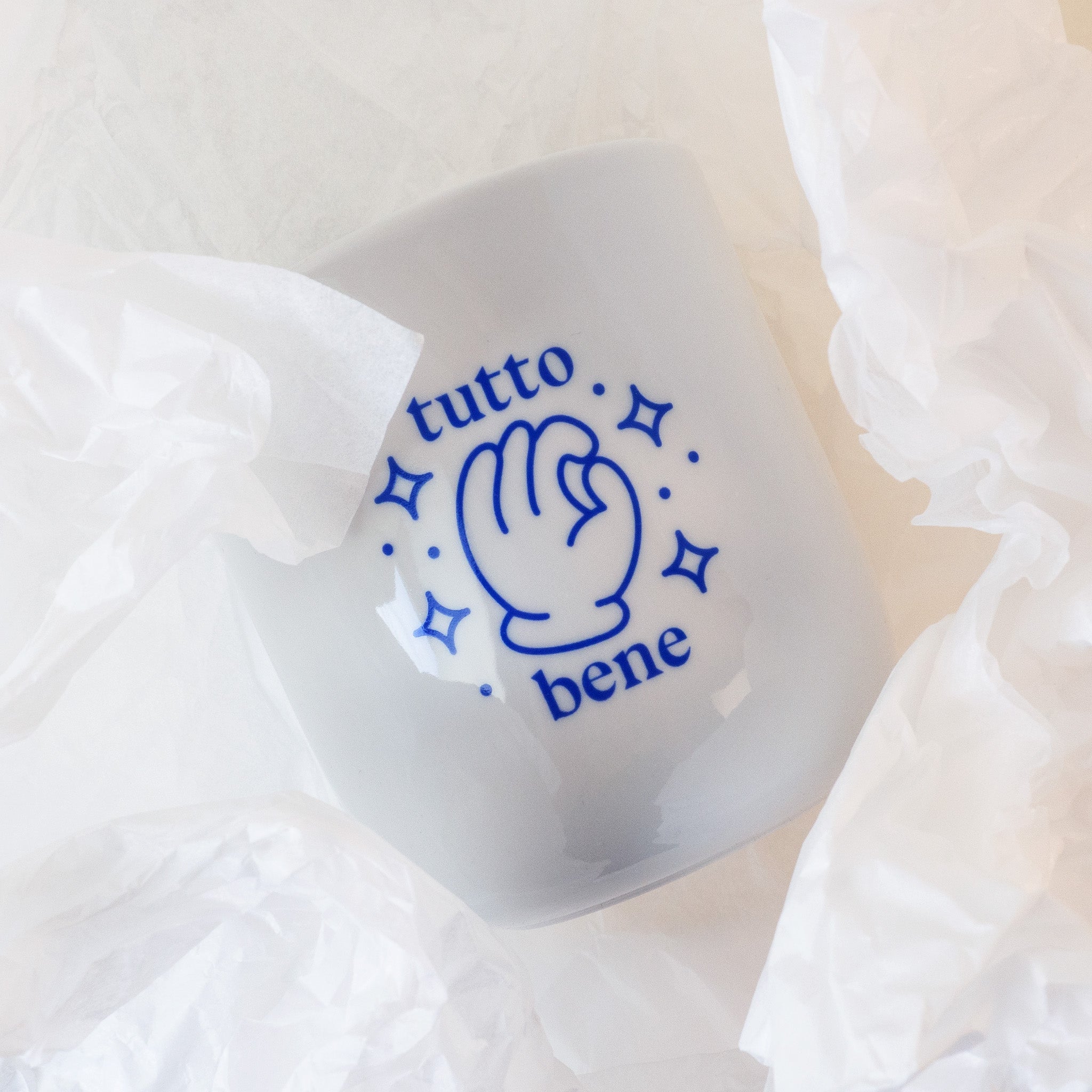Porzellanbecher 'Tutto Bene' Viel Spass Studio