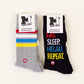 Tennissocken 'Eat Sleep Helau Repeat' M1 Streetwear