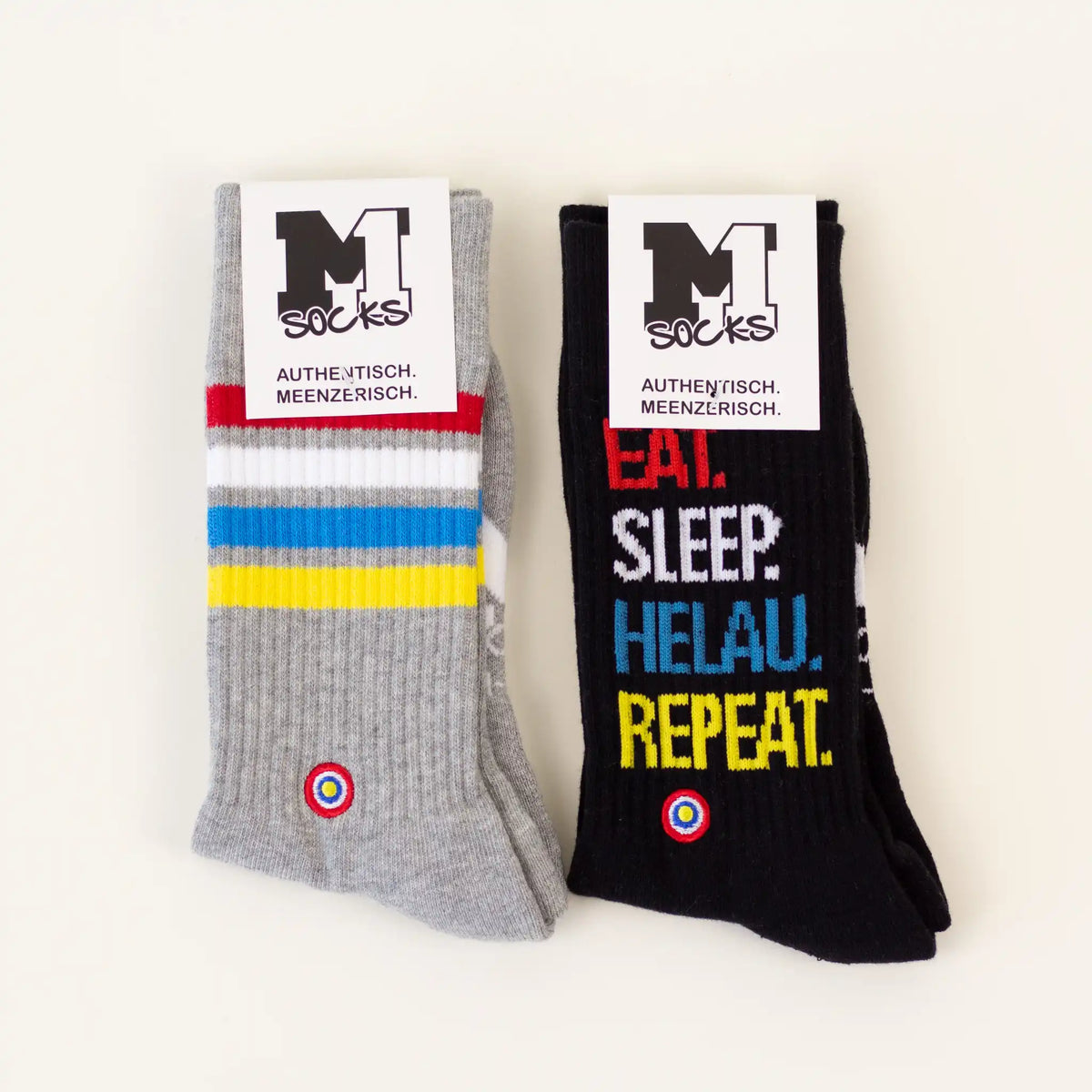 Tennissocken 'Eat Sleep Helau Repeat' M1 Streetwear