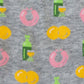 Socken 'Weck, Worscht & Woi' – grau / bunt M1 Streetwear