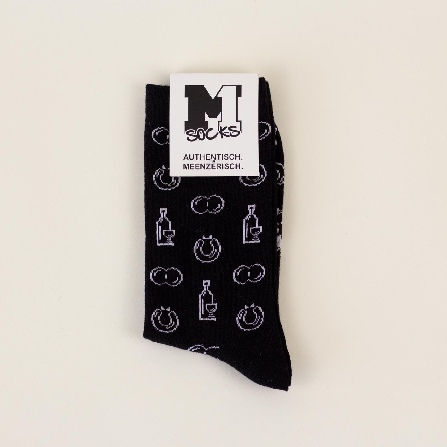 Socken 'Weck, Worscht & Woi' – schwarz M1 Streetwear
