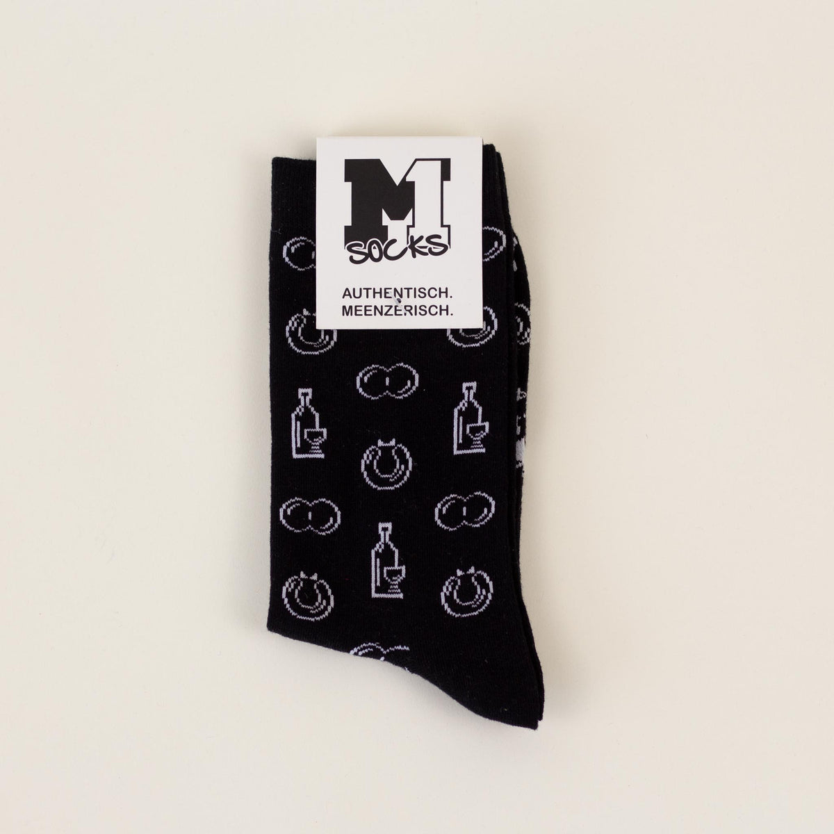 Socken 'Weck, Worscht & Woi' – schwarz M1 Streetwear