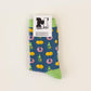 Socken 'Weck, Worscht & Woi' – türkis / bunt M1 Streetwear