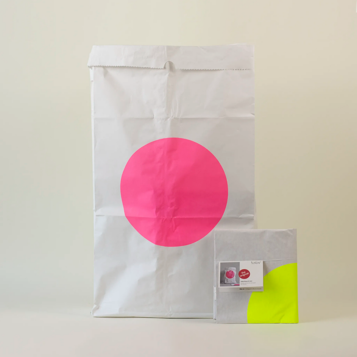 Papiersack 'pink dot' KOLOR