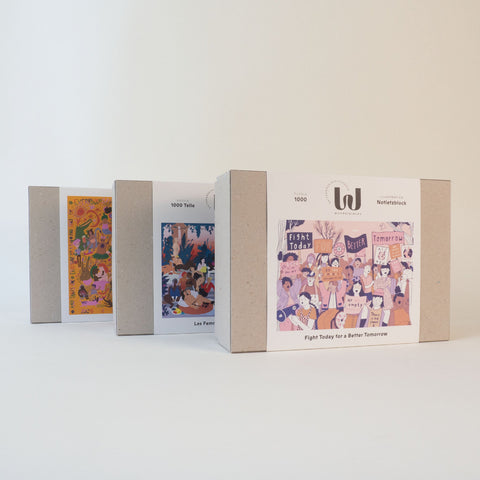 Puzzle 'Fight Today for a Better Tomorrow' / Christina Jachow / Wonderpieces / Mainz / Set / LIEBS.CO