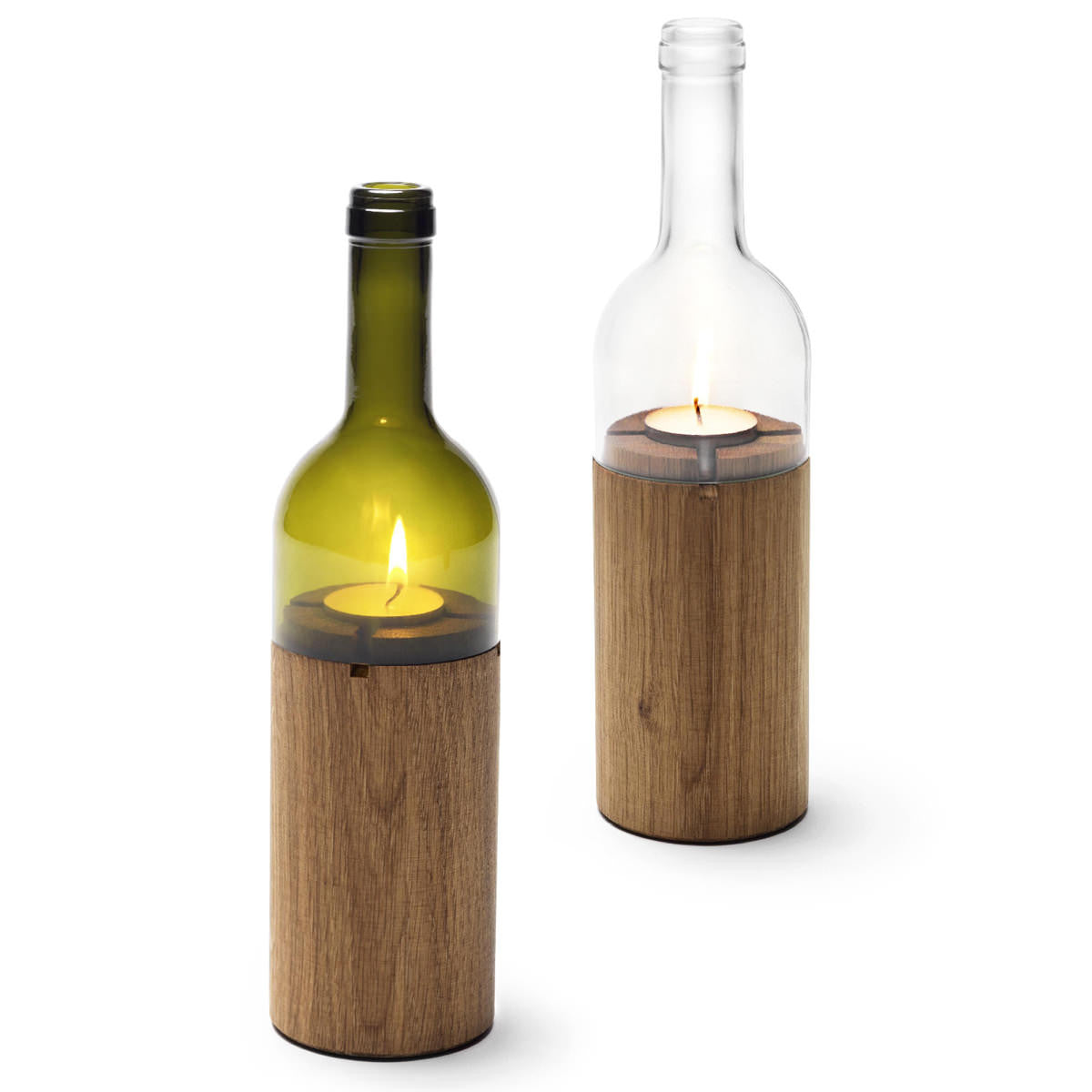 Windlicht 'WeinLicht' grün Side by Side