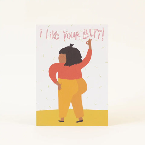 Postkarte 'I like your Butt'